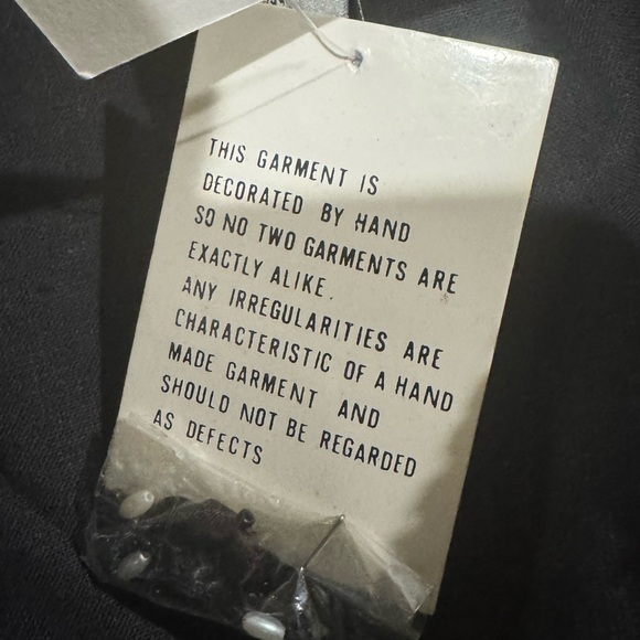 Vintage Y2K Black‎ Beaded Sequin Vest Glam Party Size L - Picture 9 of 10